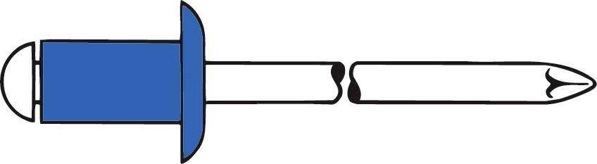 Gesipa 1454617 Blind rivet Steel Steel Steel Blindniet St/St 5x16mm Standard KS 9,5-11,0mm 500 pc(s)-1