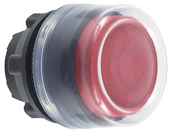 Red emergency stop button in close-up, used for the immediate halt of machinery in emergency situations.