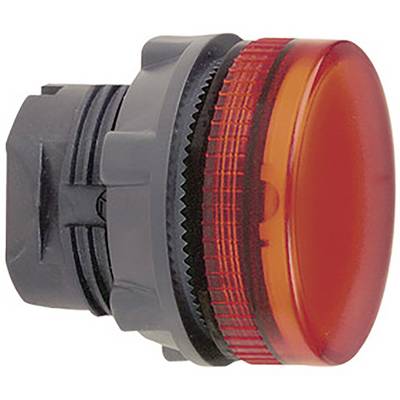 A large, round, red emergency stop button in a plastic mounting is visible.