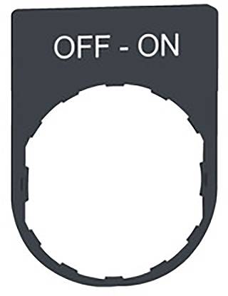 Black switch frame with 'OFF - ON' inscription, indicates switch status position.