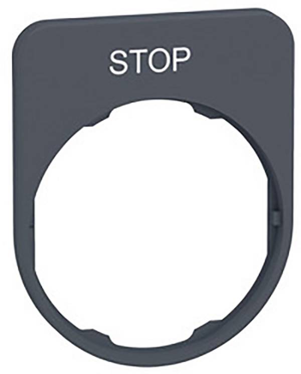 Schneider Electric ZBYFP2304C0 ZBYFP2304C0 Label holder planar (L x W) 50 mm x 40 mm STOP  1 pc(s) Piece
