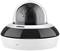 'Dome-shaped surveillance camera with black and white casing, suitable for security monitoring in indoor and outdoor areas.'