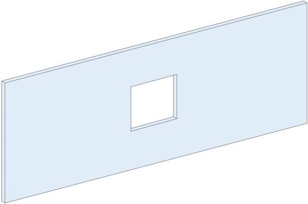 PrismaSet-P, front panel, compact NSX/NSX Vigi100-250 3-4-pin, insertion technology, horizontal, width=650mm, height=5modules LVS03618 Schneider Electric Content: 1 pc(s)