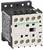 'Schneider Electric Contactor' with screw terminals. Front side shows labelling and switches with on/off symbols. Used in electrical circuits.