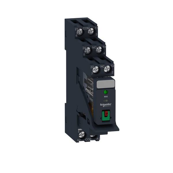 Interface relay DIN rail Schneider Electric RXG22B7PV 2 change-overs 24 V AC 30 pc(s)