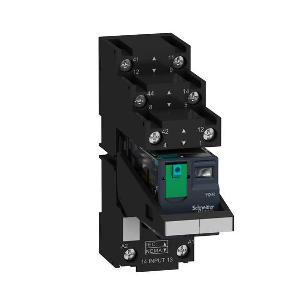 Mini relay DIN rail Schneider Electric RXM2AB2BDPVS 2 change-overs 24 V DC 30 pc(s)