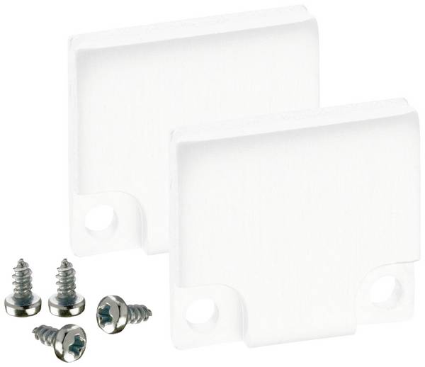 Barthelme 62398613_9010 BARdolino End cap set Aluminium (L x W x H) 3 x 18.4 x 19.7 mm 2 pc(s)