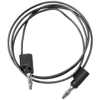 Black cable with two crocodile clips at the ends, for electrical connection and measurement.