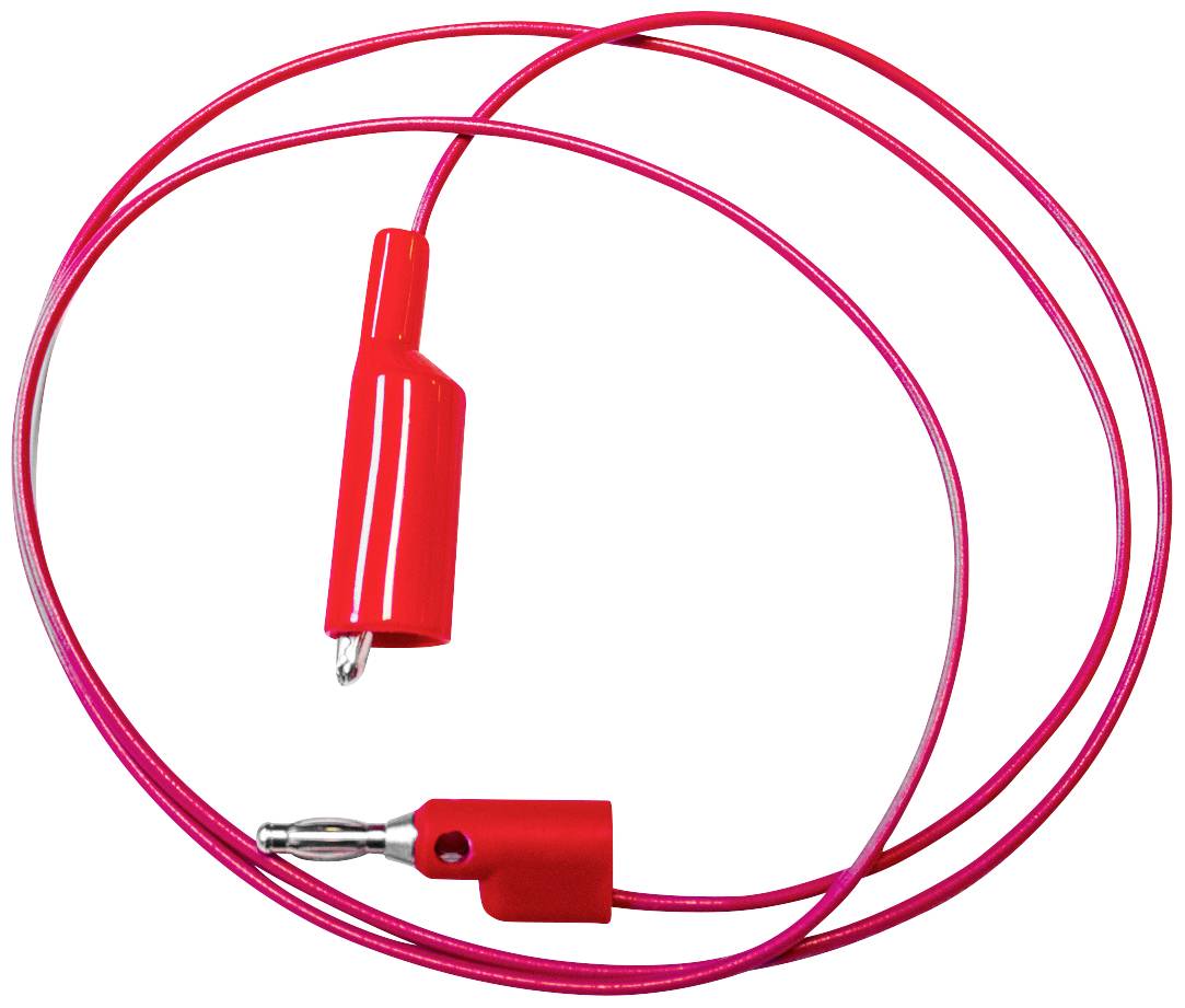 Mueller Electric BU-2030-A-48-2 Test lead 4 mm jack Alligator clips 1.2 m Red 1 pc(s)