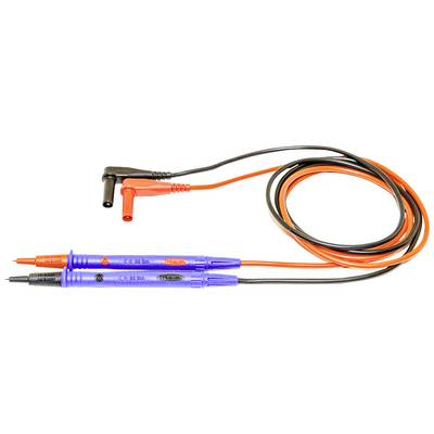 Test leads with red and black test probes, used for electrical testing.