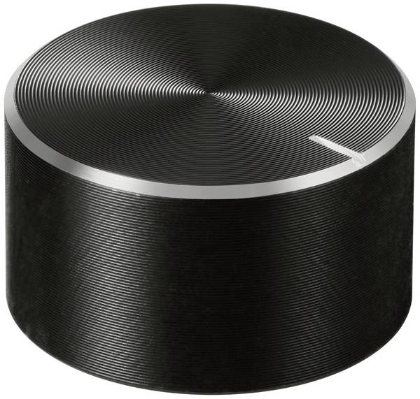 TRU COMPONENTS TC-11696460 Control knob + marking Black (Ø x H) 23 mm x 13 mm Aluminium, Plastic 1 pc(s)