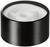 A black cylinder with a white inner core, possibly a ball bearing or part of a mechanical system.