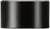 A cylinder with fine horizontal lines and a shiny, metallic surface; overall uniform, dark design.