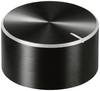 TRU COMPONENTS TC-11696480 Control knob + marking Black (Ø x H) 25 mm x 13 mm Aluminium, Plastic 1 pc(s)