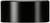 A smooth, cylindrical, black object with horizontal lines across its entire surface.