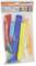'Cable ties and hook and loop fastener set, 320-piece' in various colours, packed in a plastic bag. Main purpose: cable management.