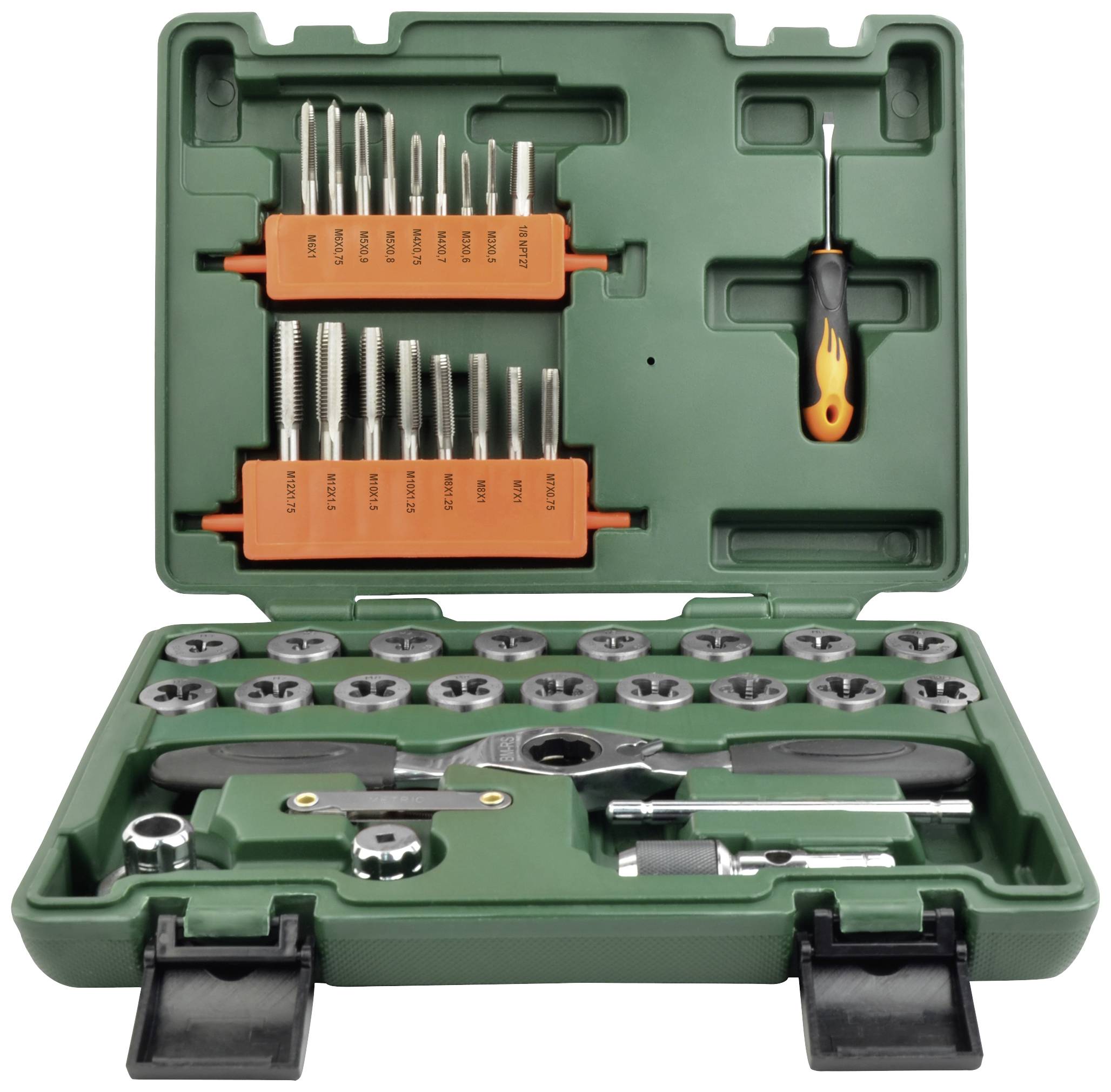 Brueder Mannesmann M53230 Threaded insert 40-piece M3, M4, M5, M6, M7, M8, M10, M12