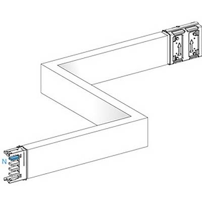 Diagram of a right-angled zigzag cable connection with connectors at both ends.