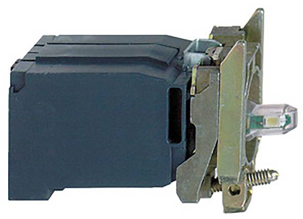 'Shooting components' in a side view, with a black housing and transparent cover, showing metal components ready for assembly.