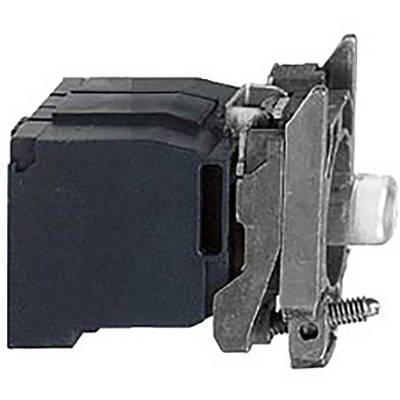 A close-up of an electrical switch mechanism. The switch is made of metal and black plastic, with contacts and screws visible.