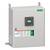 A control cabinet by Schneider Electric with a display and protective cover, wall-mounted.