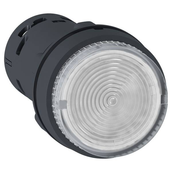 Schneider Electric XB7NW37B1 Illuminated pushbutton, Harmony XB7, monoblock, plastic, Ø22mm, transparent, integrated LED, 24V ACDC, 1S, screw terminal Illuminated pushbutton 10 pc(s)