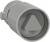 Silver, cylindrical tool with a triangular internal profile. Used for specialised screw heads.