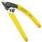 A yellow cable stripping tool with 'Miller CFS-2' printed on the handles, suitable for precise wire work.