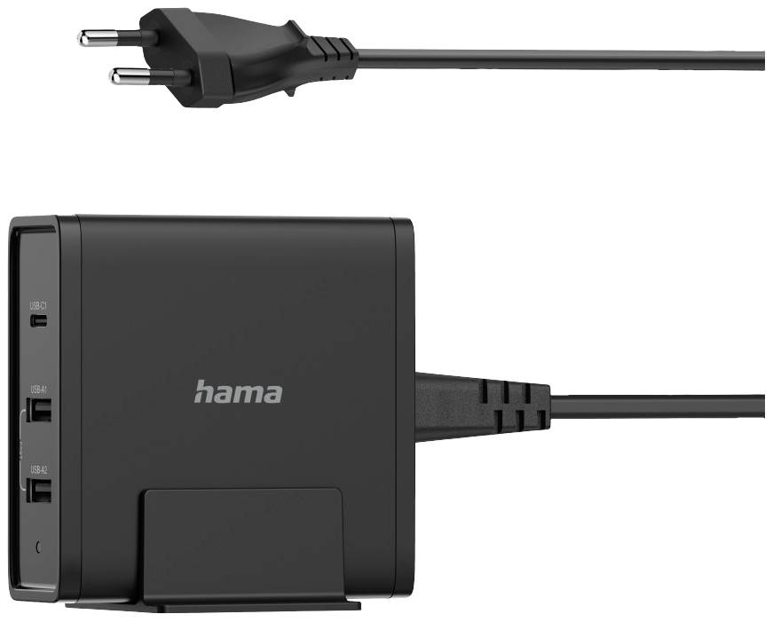 Hama USB charging station 65.00 W 2x USB-A, 1x USB-C® Power Delivery Black Indoors