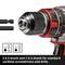 Cordless drill with two interchangeable chuck attachments; suitable for E 6.3 and C 6.3 sockets.