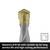 Carbide-tipped drill bit, designed for durability and efficient cutting performance.