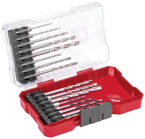 Einhell 108953  16-piece Universal drill bit set Metal, Stone, Concrete, Wood, Masonry 2 mm, 3 mm, 4 mm, 5 mm, 6 mm, 8 mm