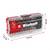 Drill Set in a transparent red case by Einhell, dimensions 17.5 cm x 3.5 cm x 8.0 cm.
