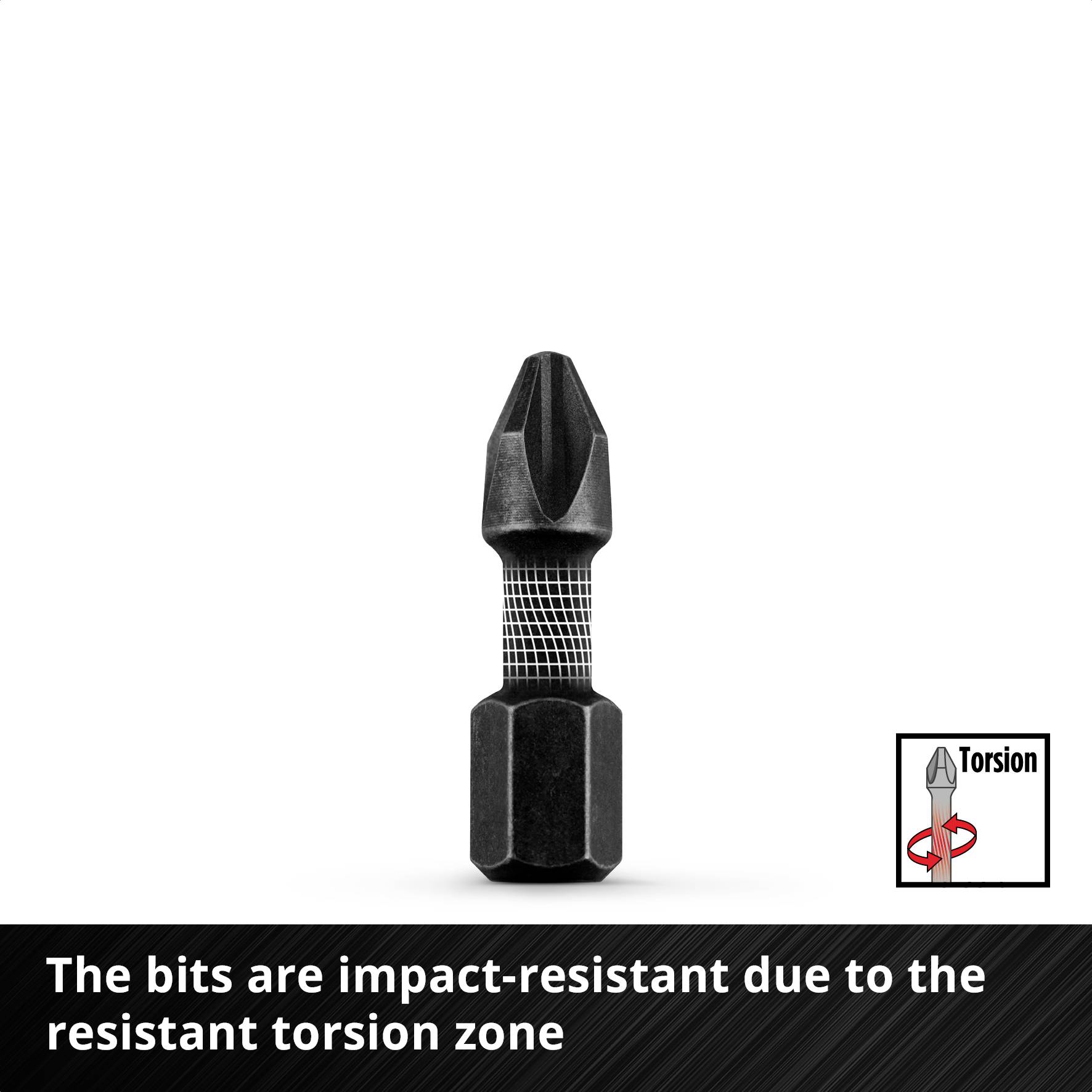 'Drill bits with torsion zone for enhanced impact resistance.'