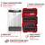 'Tool set with impact-resistant bit holder, metal drill bits, bits and socket wrenches in an organised storage case.'