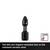 'A black screwdriver bit with a torsion zone that is resilient and impact-resistant, set against a white background.'