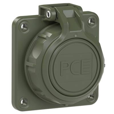 PC Electric 20352-8u Safety mains socket PA6, Acrylonitrile butadiene styrene, PC  250 V Bronze green (matt) IP66, IP68