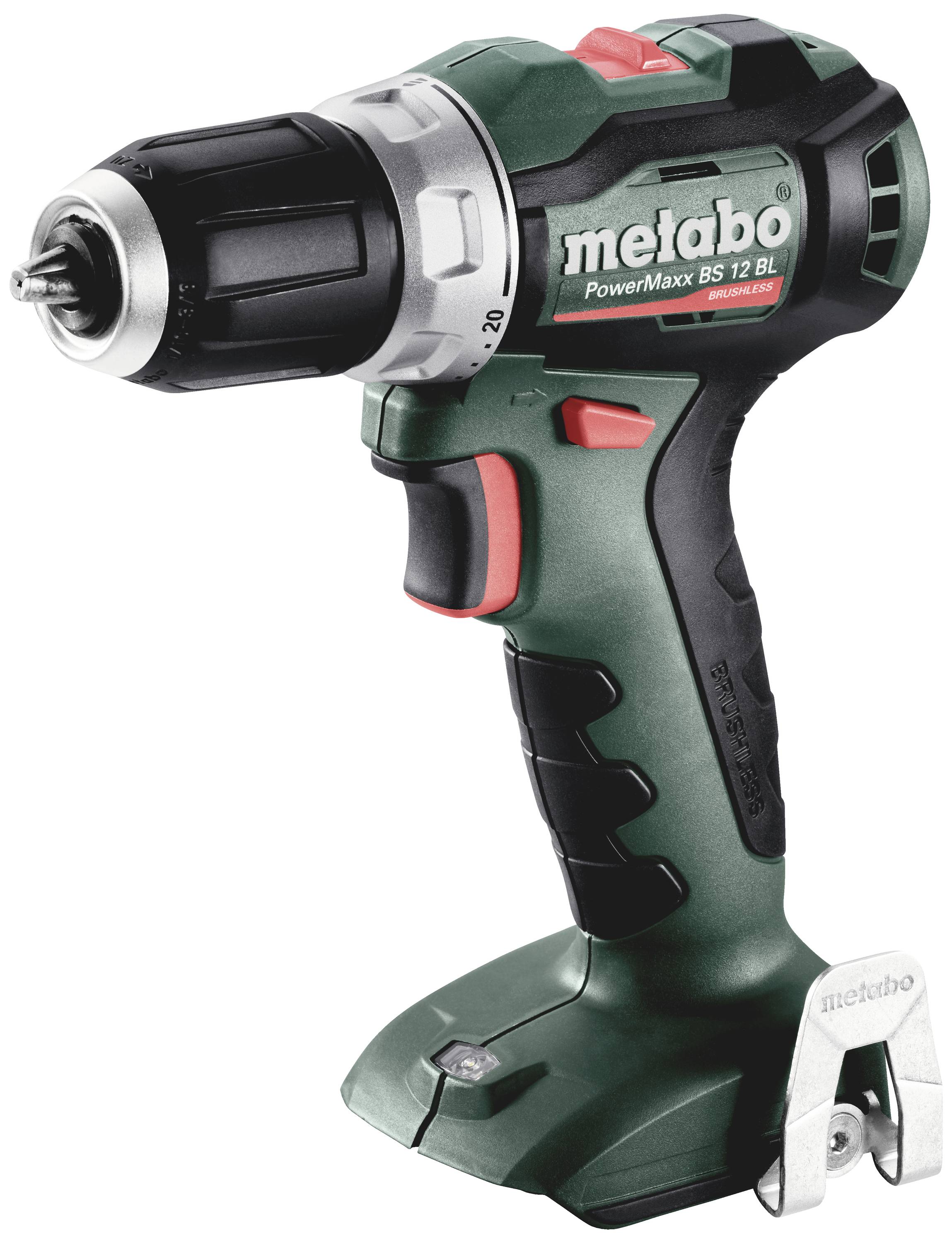 Metabo PowerMaxx BS 12 BL 601044850 Cordless drill 12 V brushless, w/o battery, w/o charger