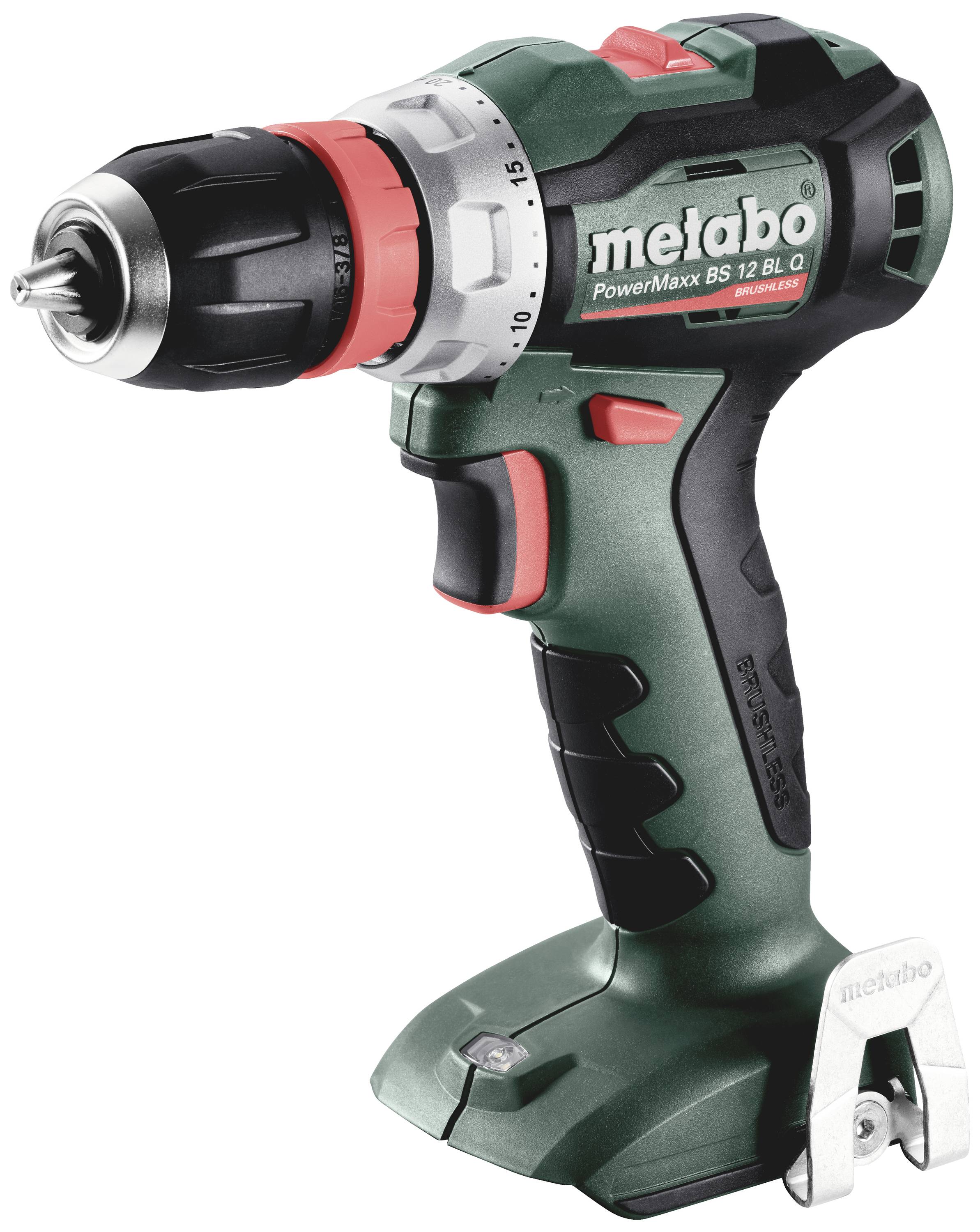 Metabo PowerMaxx BS 12 BL Q 601045850 Cordless drill 12 V brushless, w/o battery, w/o charger
