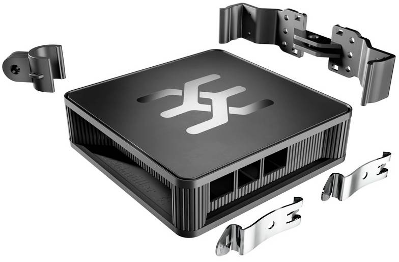 Weidmueller UH20-RPI-4-BASE SBC housing Compatible with (development kits): Raspberry Pi® Black