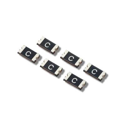 Five small, rectangular electronic components with the label 'C' on the top surface.