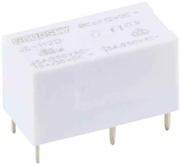 GoodSky JE-112D PCB relay 12 V DC 5 A 1 change-over 1 pc(s)