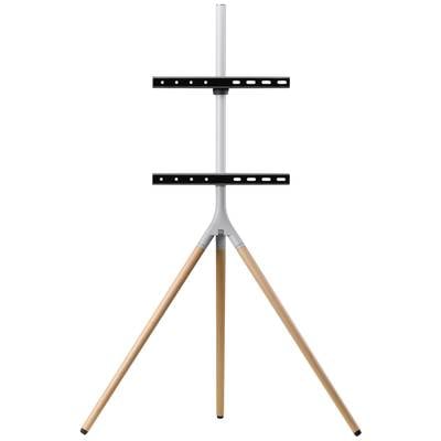 Image of One For All 65 TV Stand Tripod Oak & Silver grey TV base 81,3 cm (32) - 165,1 cm (65) Swivelling, Height-adjustable, Floor stand
