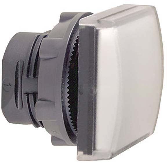 A square grey plastic rotary handle with a knurled edge. The handle is designed for mechanical control or switching applications.