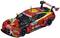 A red and yellow racing car with the number 31, adorned with 'Shell Helix' logos and other sponsor decals, in a dynamic driving perspective.
