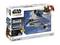 Revell model kit, Level 5, depicting the 'Razor Crest' spacecraft from 'Star Wars: The Mandalorian', Platinum Edition. Packaging illustrates the spacecraft in space.