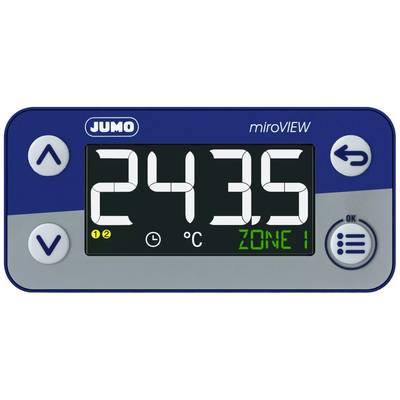 Jumo 701580/0-01-23-30  Temperature controller  -200 up to +600 °C  (W x H) 76 mm x 36 mm