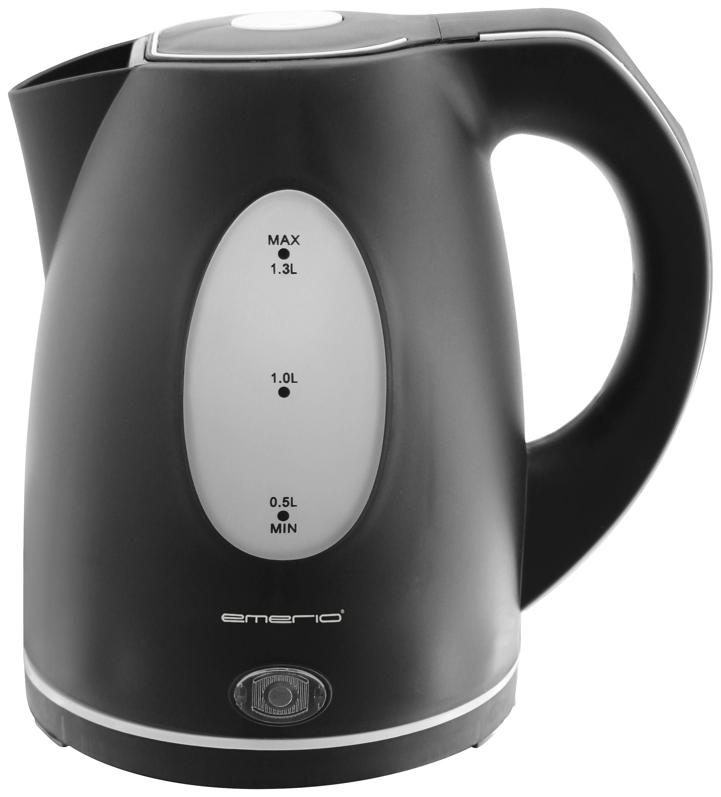 EMERIO Wasserkocher Kettle cordless Black Capacity: 1.3 l