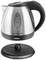 A stainless steel electric kettle with a scale for 1.2 litres maximum capacity, removable from its round base.