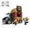 A LEGO burger food truck with figures holding burgers and drinks. Top left, a '5+' symbol indicating the recommended age. 194 pieces.